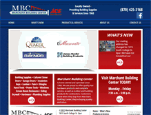 Tablet Screenshot of marchantbuildingcenter.com
